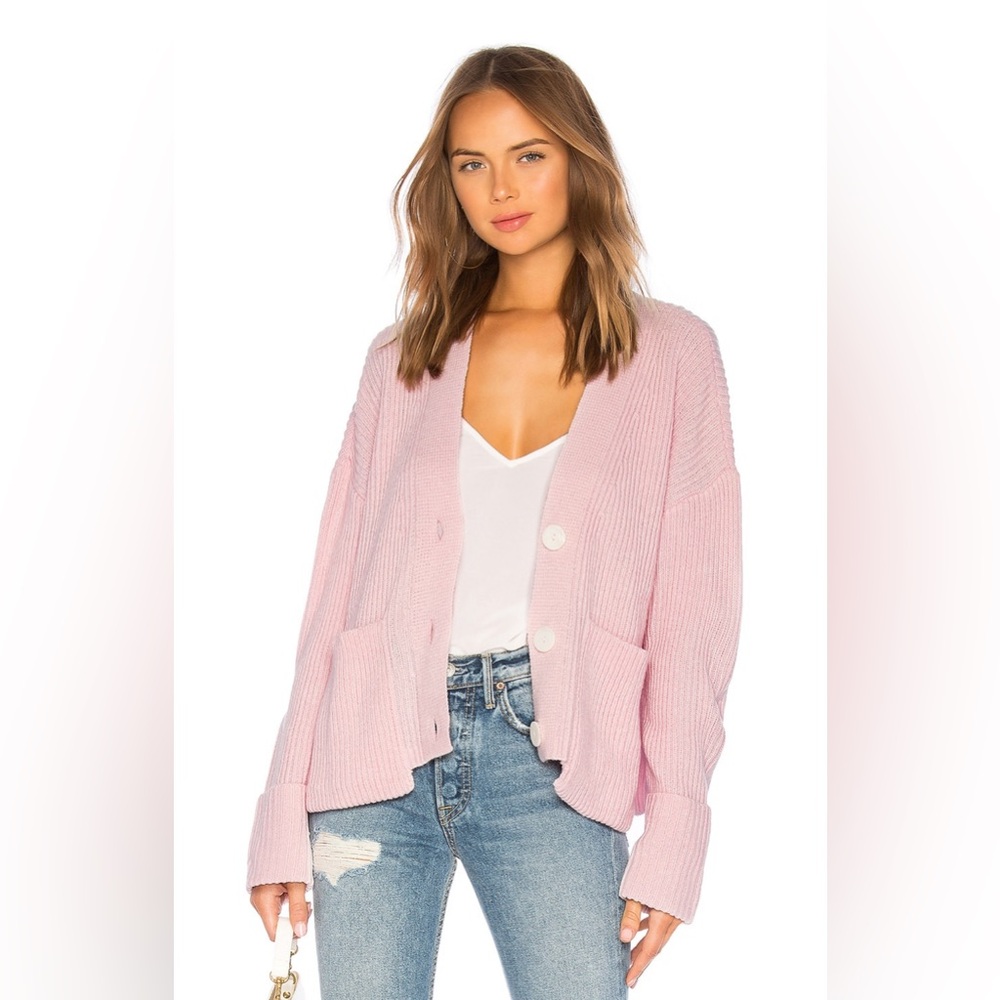 Lovers and Friends Avery Cardigan in Pink